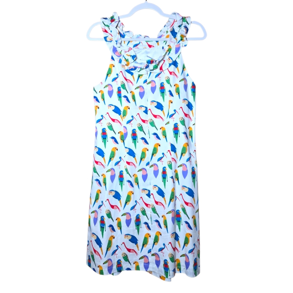 Anthropologie Larke Parrot Shift Dress Size Medium - Picture 5 of 9